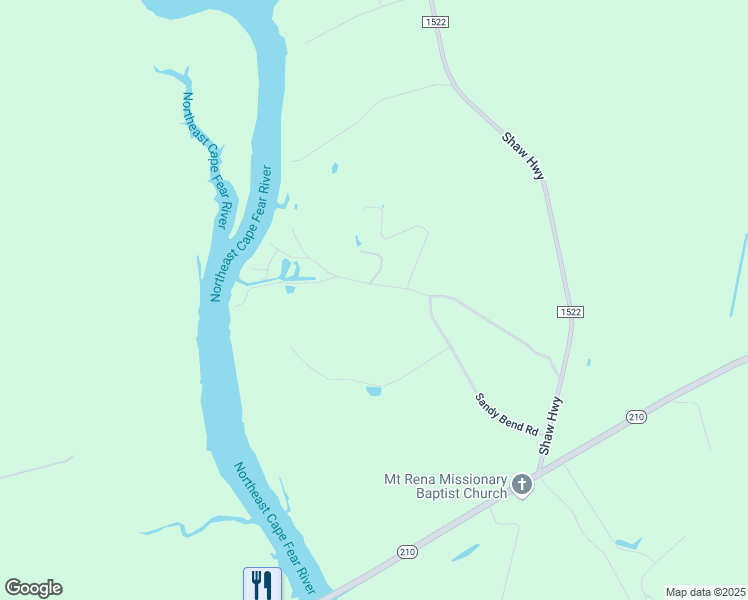 map of restaurants, bars, coffee shops, grocery stores, and more near 609 Sandy Bend Road in Rocky Point