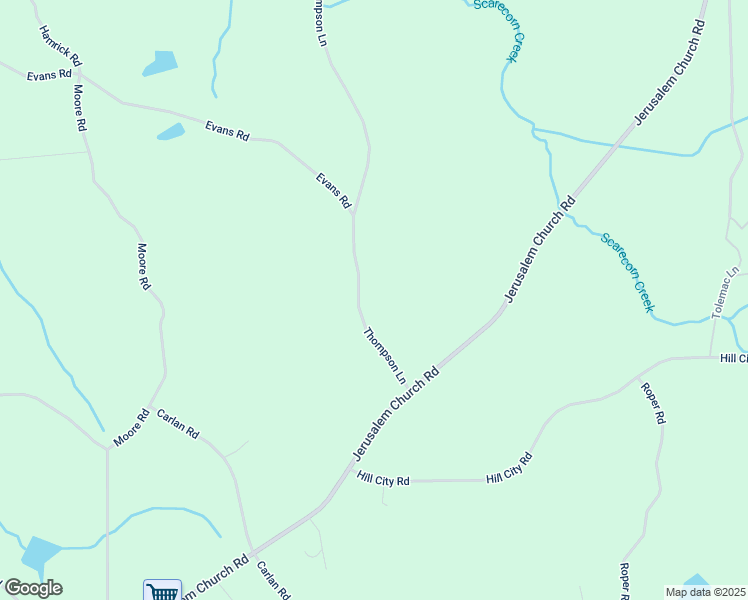 map of restaurants, bars, coffee shops, grocery stores, and more near 1653 Thompson Lane in Jasper