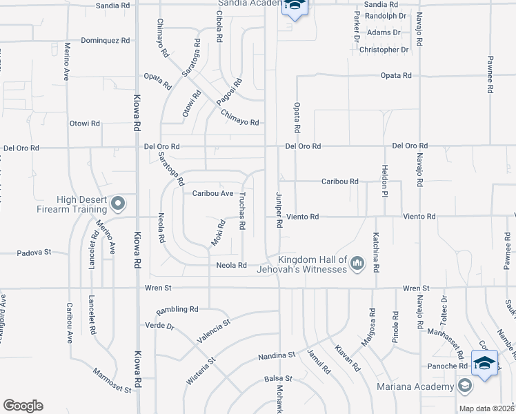 map of restaurants, bars, coffee shops, grocery stores, and more near 11117 Mohawk Road in Apple Valley