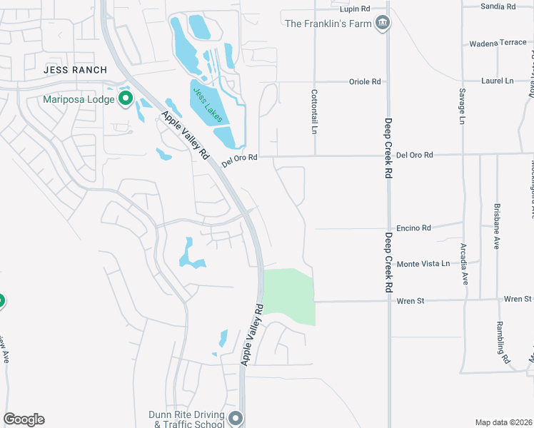 map of restaurants, bars, coffee shops, grocery stores, and more near 11173 Lindsay Lane in Apple Valley