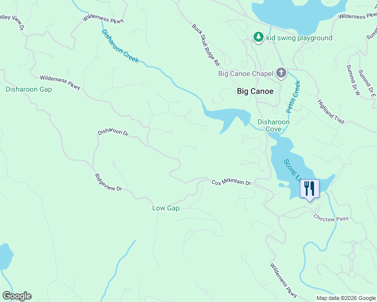 map of restaurants, bars, coffee shops, grocery stores, and more near 62 Hemlock Circle in Jasper