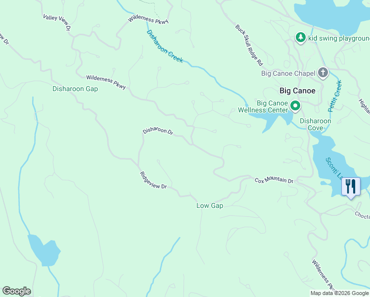 map of restaurants, bars, coffee shops, grocery stores, and more near 59 Disharoon Drive in Jasper