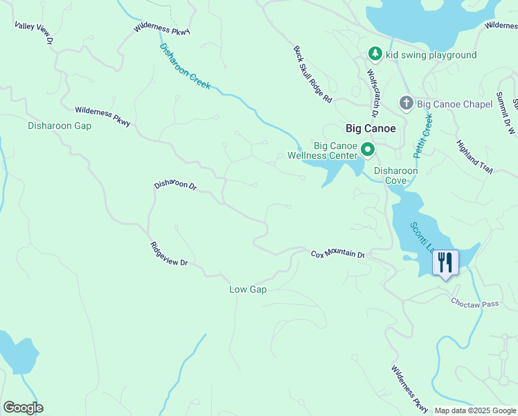map of restaurants, bars, coffee shops, grocery stores, and more near 2630 Wilderness Parkway in Jasper