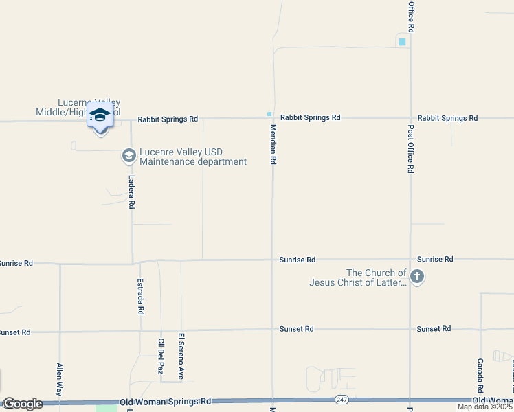 map of restaurants, bars, coffee shops, grocery stores, and more near 33535 Rabbit Springs Road in Lucerne Valley