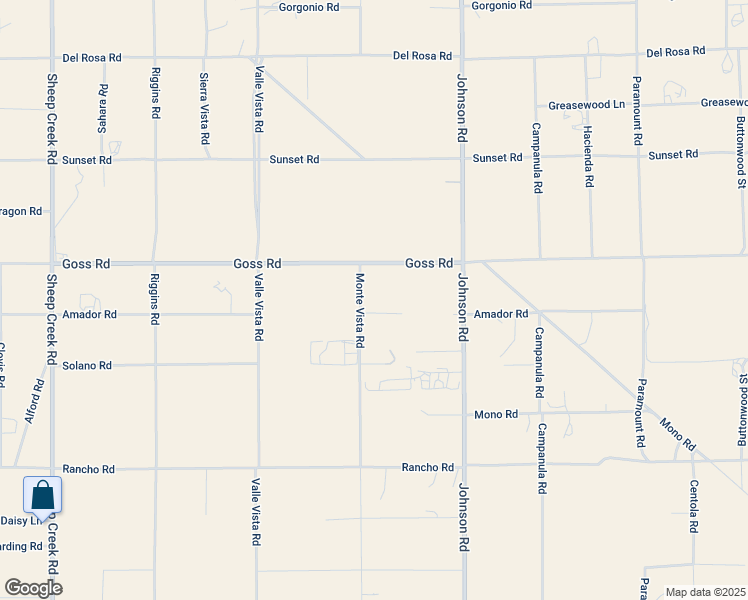 map of restaurants, bars, coffee shops, grocery stores, and more near 11213 Monte Vista Road in Phelan