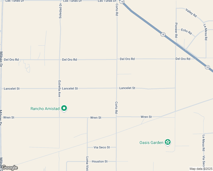 map of restaurants, bars, coffee shops, grocery stores, and more near 26425 Lancelet Street in Apple Valley