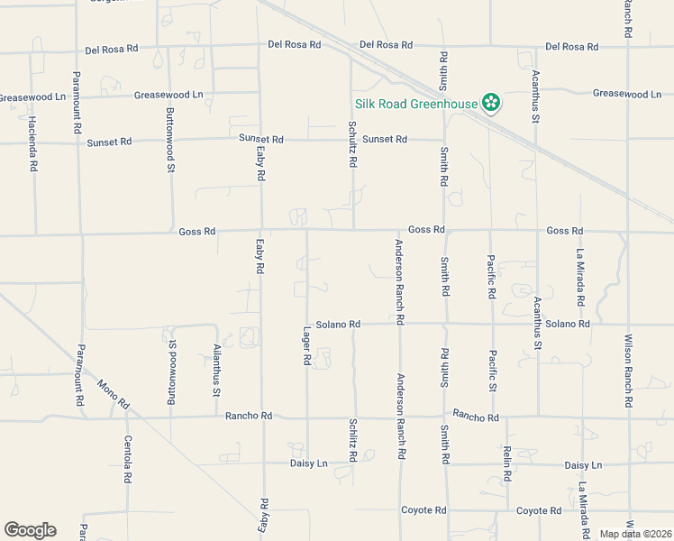 map of restaurants, bars, coffee shops, grocery stores, and more near 5877 Goss Road in Phelan