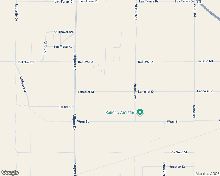 map of restaurants, bars, coffee shops, grocery stores, and more near 25822 Lancelet Street in Apple Valley