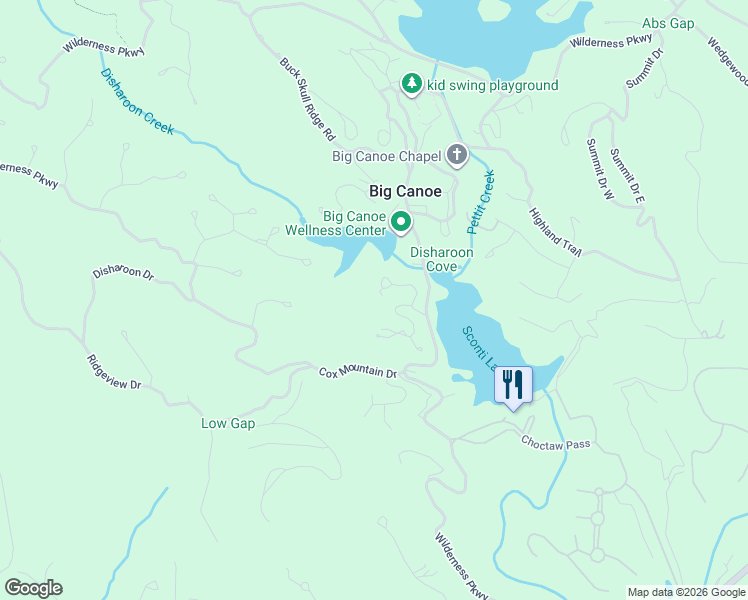 map of restaurants, bars, coffee shops, grocery stores, and more near 146 Sconti Ridge in Jasper