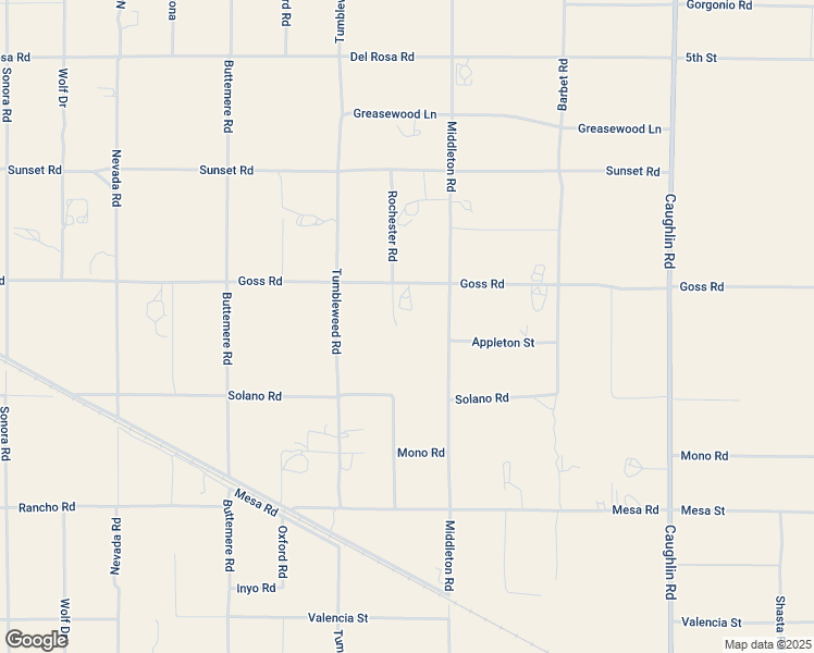 map of restaurants, bars, coffee shops, grocery stores, and more near 11231 Rochester Road in Phelan