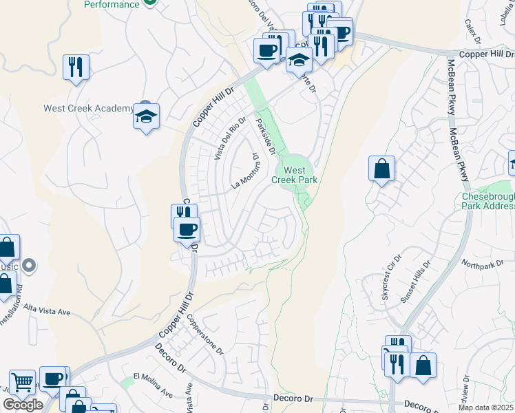 map of restaurants, bars, coffee shops, grocery stores, and more near 28426 Camino Del Arte Drive in Santa Clarita