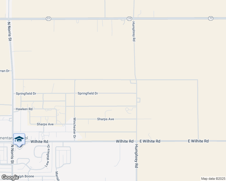 map of restaurants, bars, coffee shops, grocery stores, and more near 408 Springfield Drive in Clovis