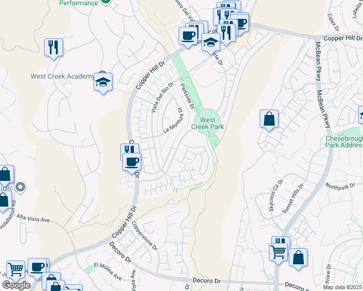 map of restaurants, bars, coffee shops, grocery stores, and more near 28426 Camino Del Arte Drive in Santa Clarita