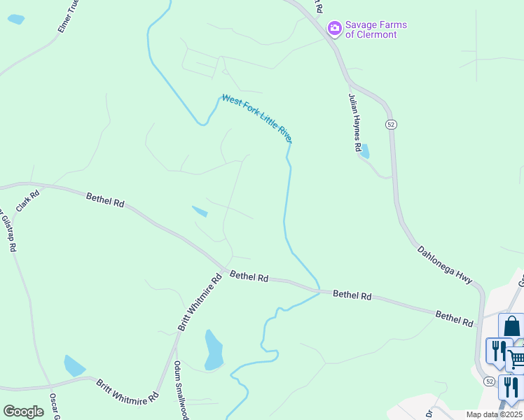 map of restaurants, bars, coffee shops, grocery stores, and more near 5734 Avalon Commons Way in Clermont