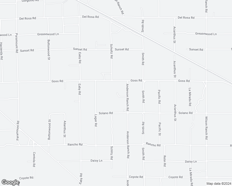 map of restaurants, bars, coffee shops, grocery stores, and more near 5934 Amador Road in Phelan
