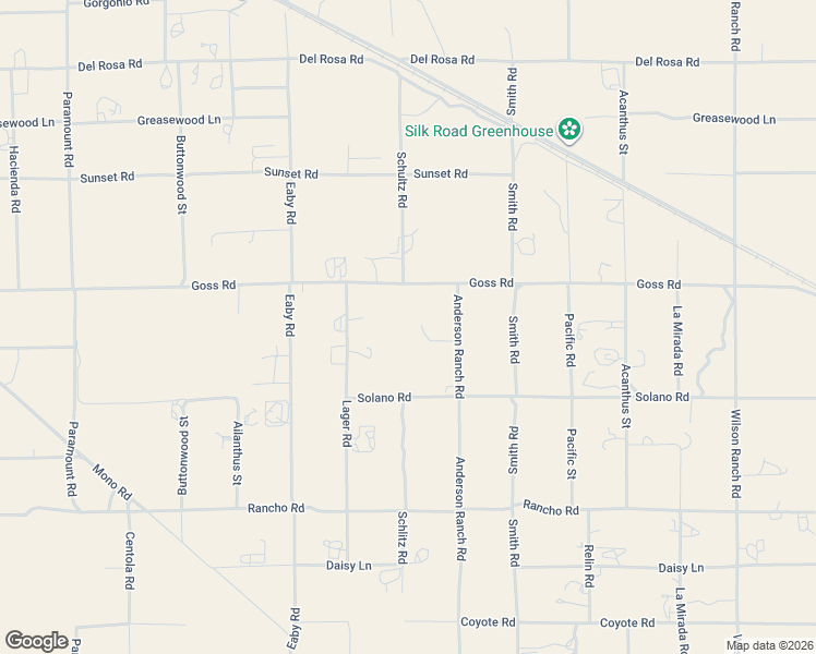 map of restaurants, bars, coffee shops, grocery stores, and more near 5934 Amador Road in Phelan