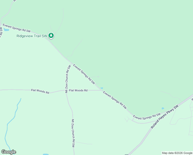 map of restaurants, bars, coffee shops, grocery stores, and more near 577 Everett Springs Road Southwest in Calhoun