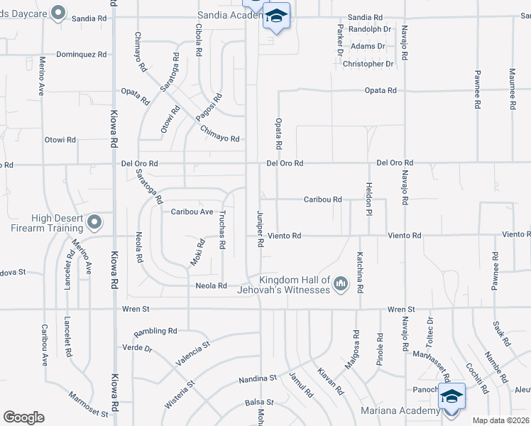 map of restaurants, bars, coffee shops, grocery stores, and more near 21311 Caribou Road in Apple Valley