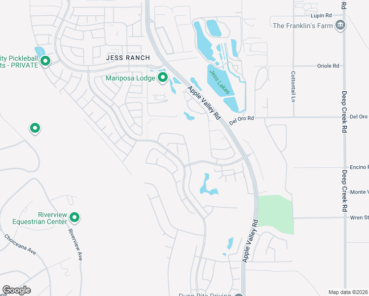map of restaurants, bars, coffee shops, grocery stores, and more near 11166 Avonlea Road in Apple Valley