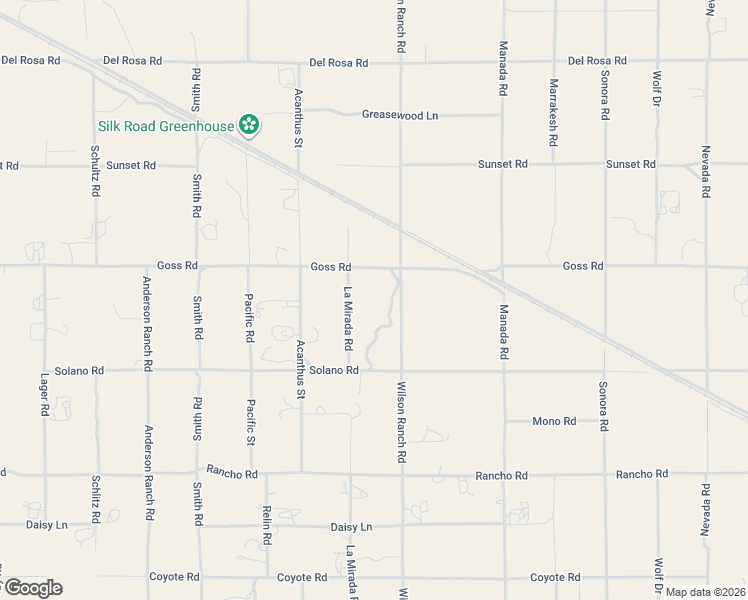 map of restaurants, bars, coffee shops, grocery stores, and more near 11248 Wilson Ranch Road in Phelan