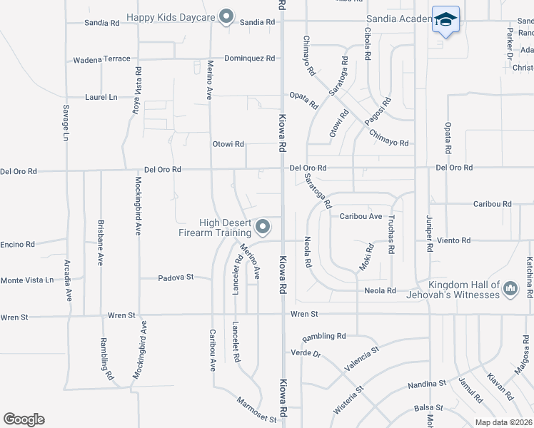 map of restaurants, bars, coffee shops, grocery stores, and more near 11182 Caribou Avenue in Apple Valley