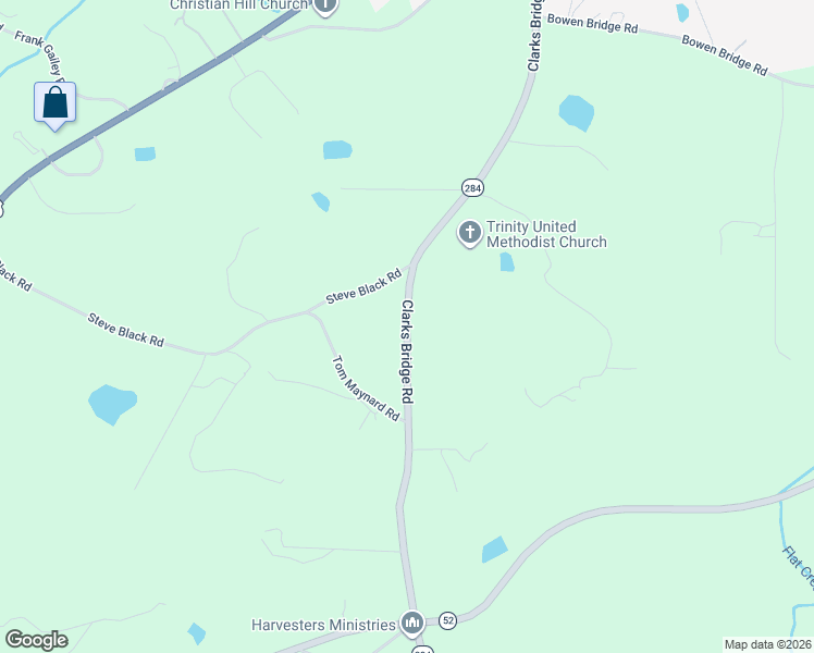 map of restaurants, bars, coffee shops, grocery stores, and more near 5554 Clarks Bridge Road in Clermont