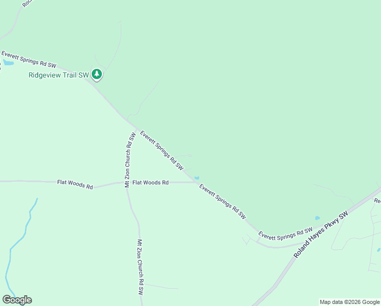 map of restaurants, bars, coffee shops, grocery stores, and more near 577 Everett Springs Road Southwest in Calhoun