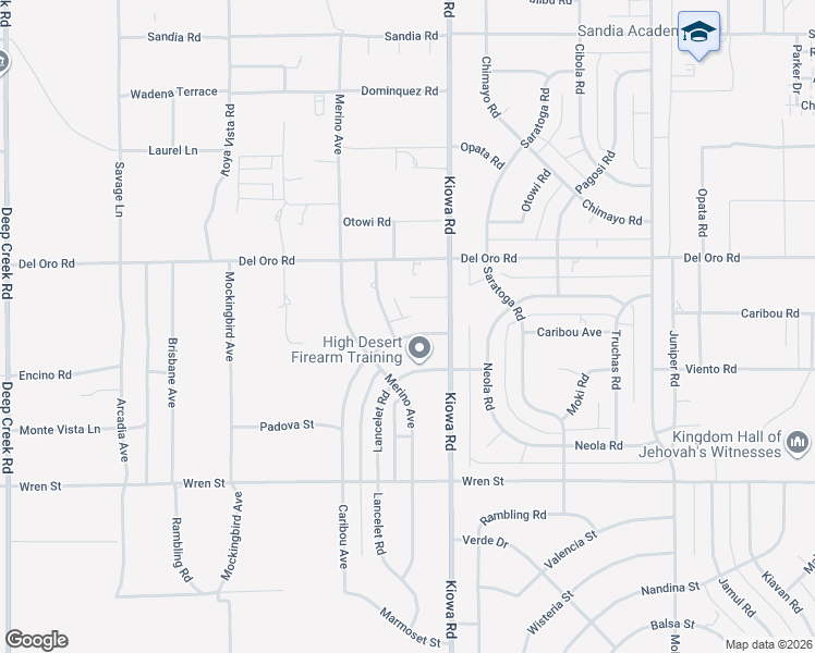 map of restaurants, bars, coffee shops, grocery stores, and more near 11197 Dolphin Avenue in Apple Valley
