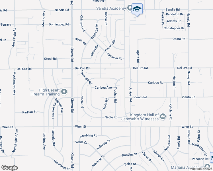 map of restaurants, bars, coffee shops, grocery stores, and more near 21138 Caribou Avenue in Apple Valley