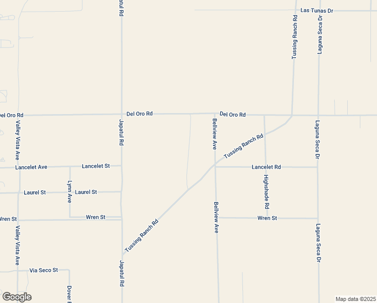 map of restaurants, bars, coffee shops, grocery stores, and more near Mustang Avenue in San Bernardino County
