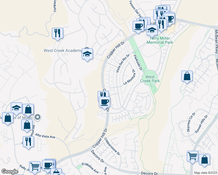 map of restaurants, bars, coffee shops, grocery stores, and more near 28434 Herrera Street in Santa Clarita