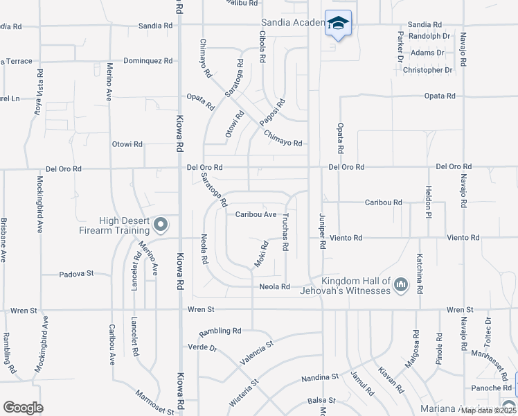 map of restaurants, bars, coffee shops, grocery stores, and more near 21138 Caribou Avenue in Apple Valley
