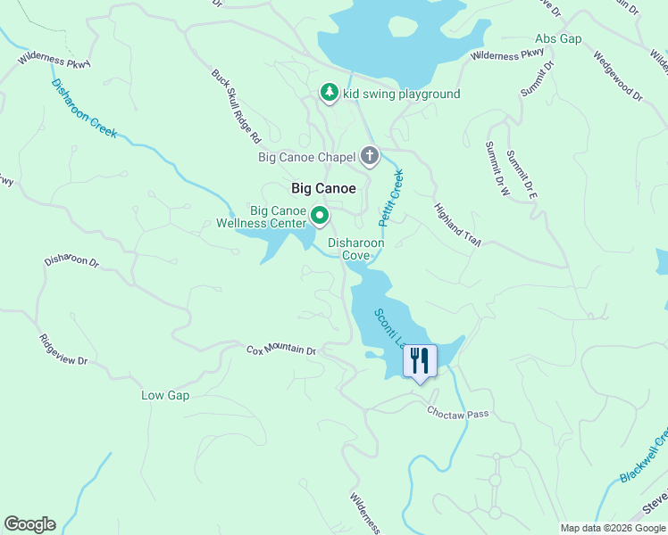 map of restaurants, bars, coffee shops, grocery stores, and more near 48 Sconti Ridge in Jasper