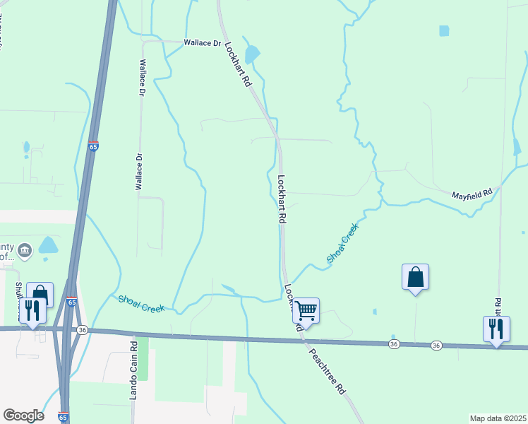 map of restaurants, bars, coffee shops, grocery stores, and more near 230 Lockhart Road in Hartselle