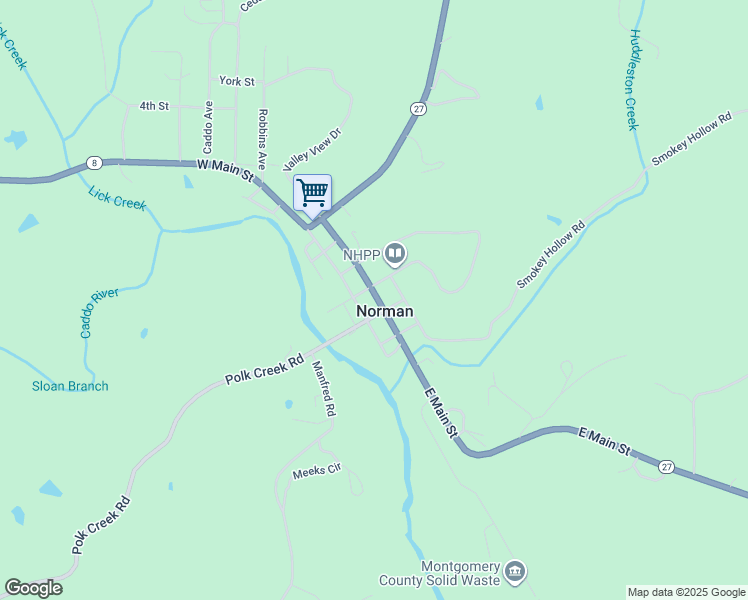 map of restaurants, bars, coffee shops, grocery stores, and more near in Norman