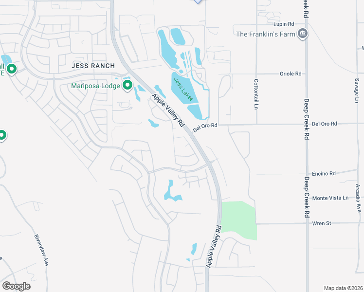 map of restaurants, bars, coffee shops, grocery stores, and more near 11214 Pleasant Hills Drive in Apple Valley