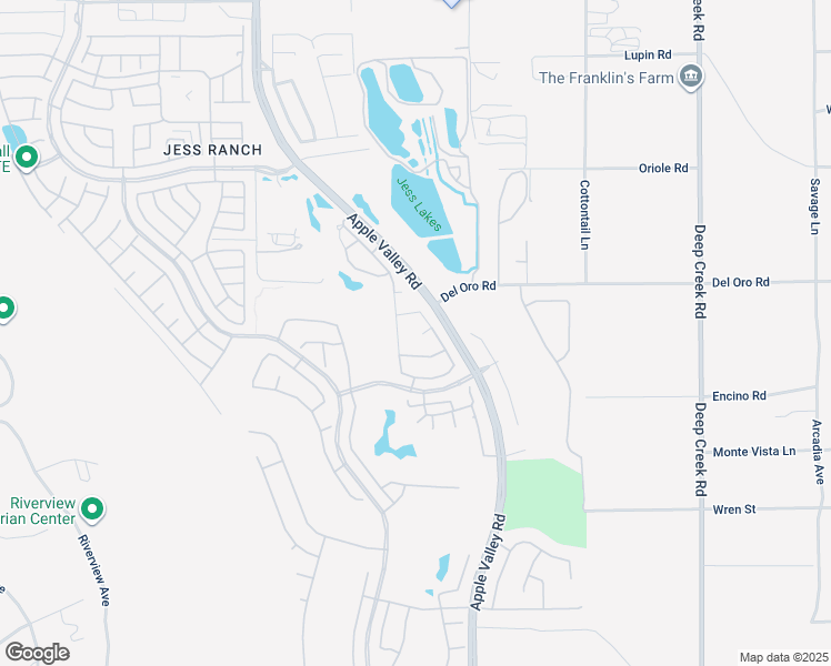 map of restaurants, bars, coffee shops, grocery stores, and more near 11236 Bunker Circle in Apple Valley