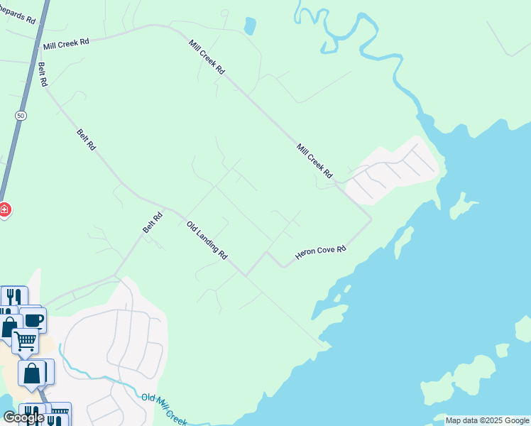 map of restaurants, bars, coffee shops, grocery stores, and more near 71 Rabb Road in Hampstead