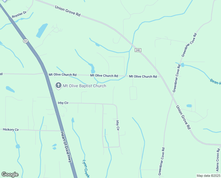 map of restaurants, bars, coffee shops, grocery stores, and more near 116 Ivy Lane in Union Grove