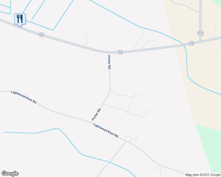 map of restaurants, bars, coffee shops, grocery stores, and more near Porter Road in Kelly
