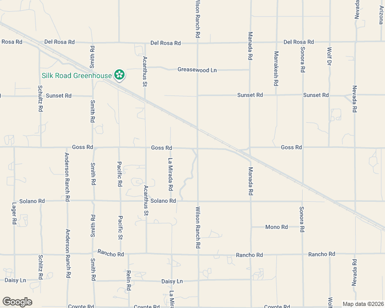 map of restaurants, bars, coffee shops, grocery stores, and more near 11248 Wilson Ranch Road in Phelan