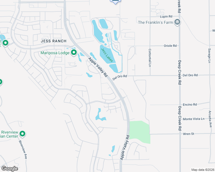 map of restaurants, bars, coffee shops, grocery stores, and more near 11246 Pleasant Hills Drive in Apple Valley