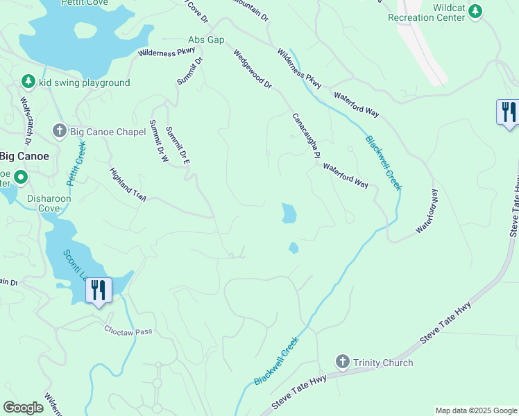 map of restaurants, bars, coffee shops, grocery stores, and more near 2538 Turnbury Lane in Marble Hill