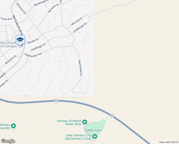 map of restaurants, bars, coffee shops, grocery stores, and more near 4105 Vagabond Drive in Lake Havasu City