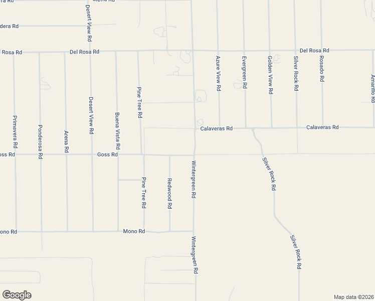 map of restaurants, bars, coffee shops, grocery stores, and more near 1670 Goss Road in Piñon Hills
