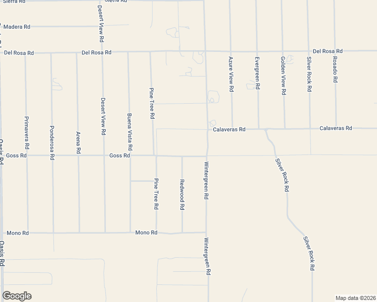 map of restaurants, bars, coffee shops, grocery stores, and more near 1630 Goss Road in Piñon Hills