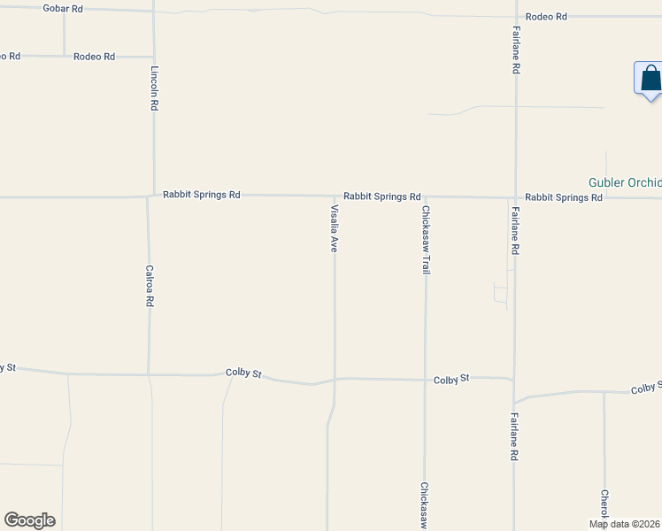 map of restaurants, bars, coffee shops, grocery stores, and more near 11151 Visalia Avenue in Lucerne Valley