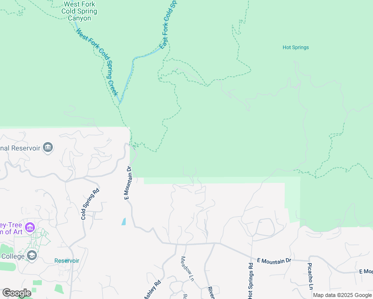 map of restaurants, bars, coffee shops, grocery stores, and more near 1122 East Mountain Drive in Santa Barbara
