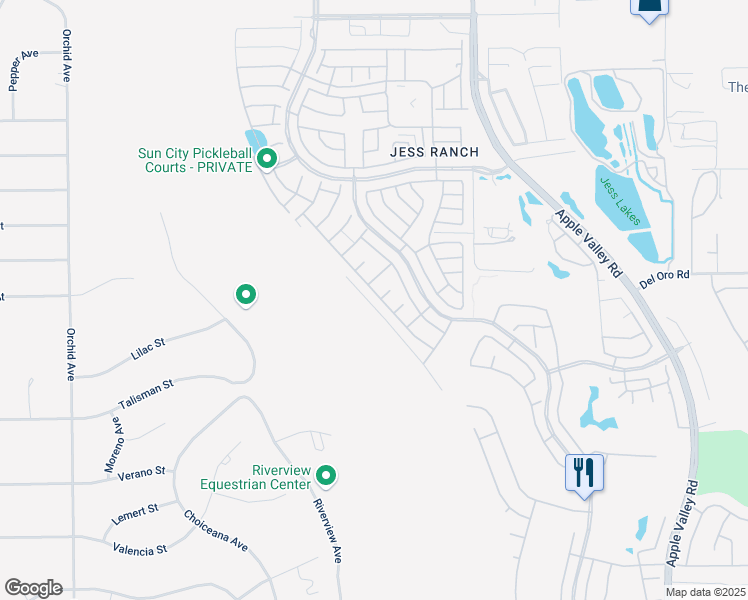 map of restaurants, bars, coffee shops, grocery stores, and more near 11284 River Run Street in Apple Valley