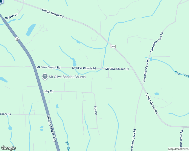 map of restaurants, bars, coffee shops, grocery stores, and more near 116 Ivy Lane in Union Grove